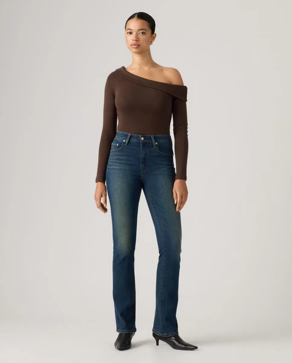 Женский джинсы-клеш, Vaquero Campana 725 High Rise Bootcut Tiro Alto, Levi's, темно-синий — фото 4