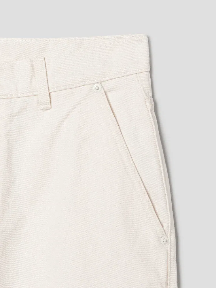 Джинсы Balloon Fit, Blanc Creme AMI PARIS — фото 4