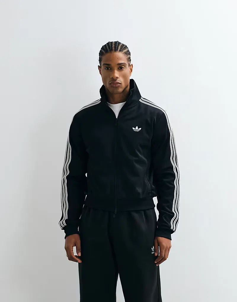 Топ-трек beckenbauer Adidas Originals, черный — фото 3