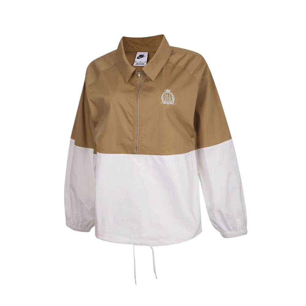 Женская куртка с лацканами Brown/White, Nike