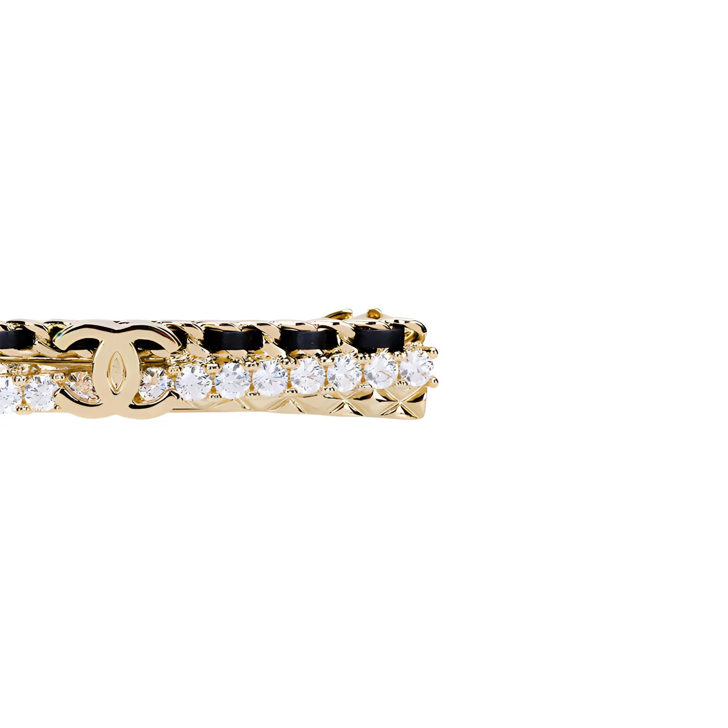 Заколка для волос металлическая CHANEL, Gold — фото 3