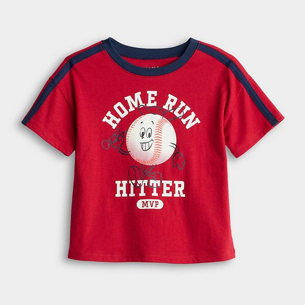 

Детская футболка с принтом Jumping Beans, Red Baseball