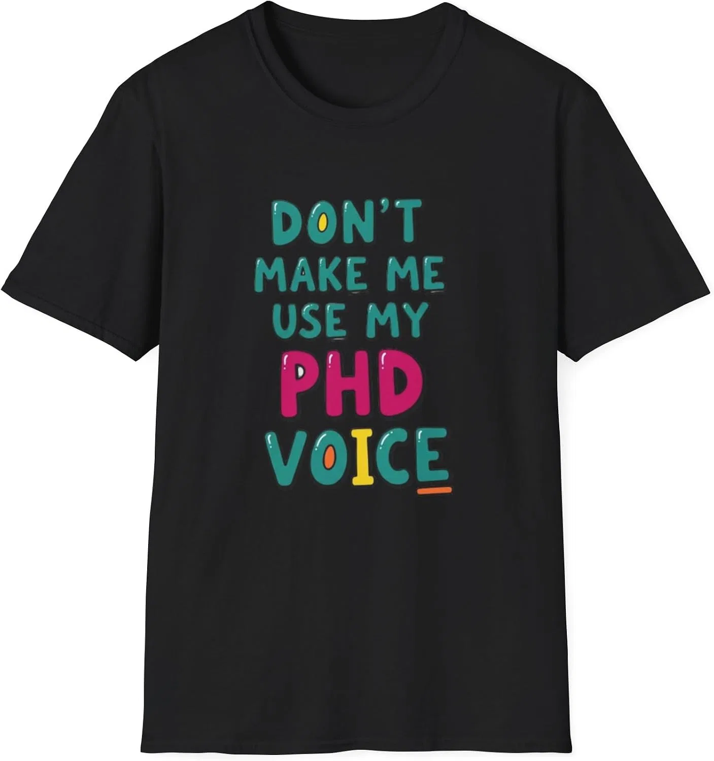 Футболка с принтом PhD Gildan 64000, Black
