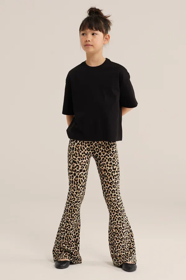 Брюки с принтом Animal print We Fashion, черный — фото 2