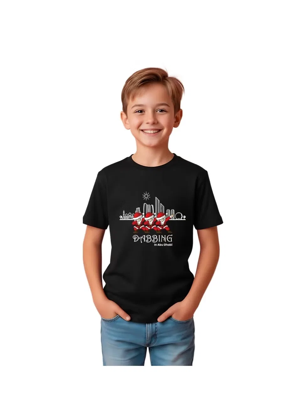 Футболка с рождественским принтом для мальчиков Printshop4Me, дизайн 1