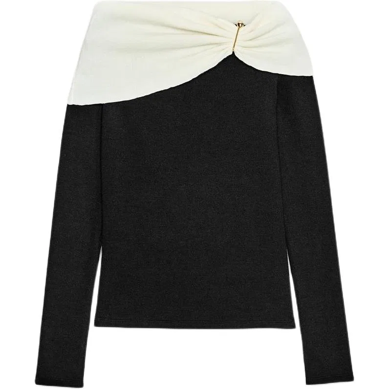 Женский свитер без рукавов ZARA, Black/Nude