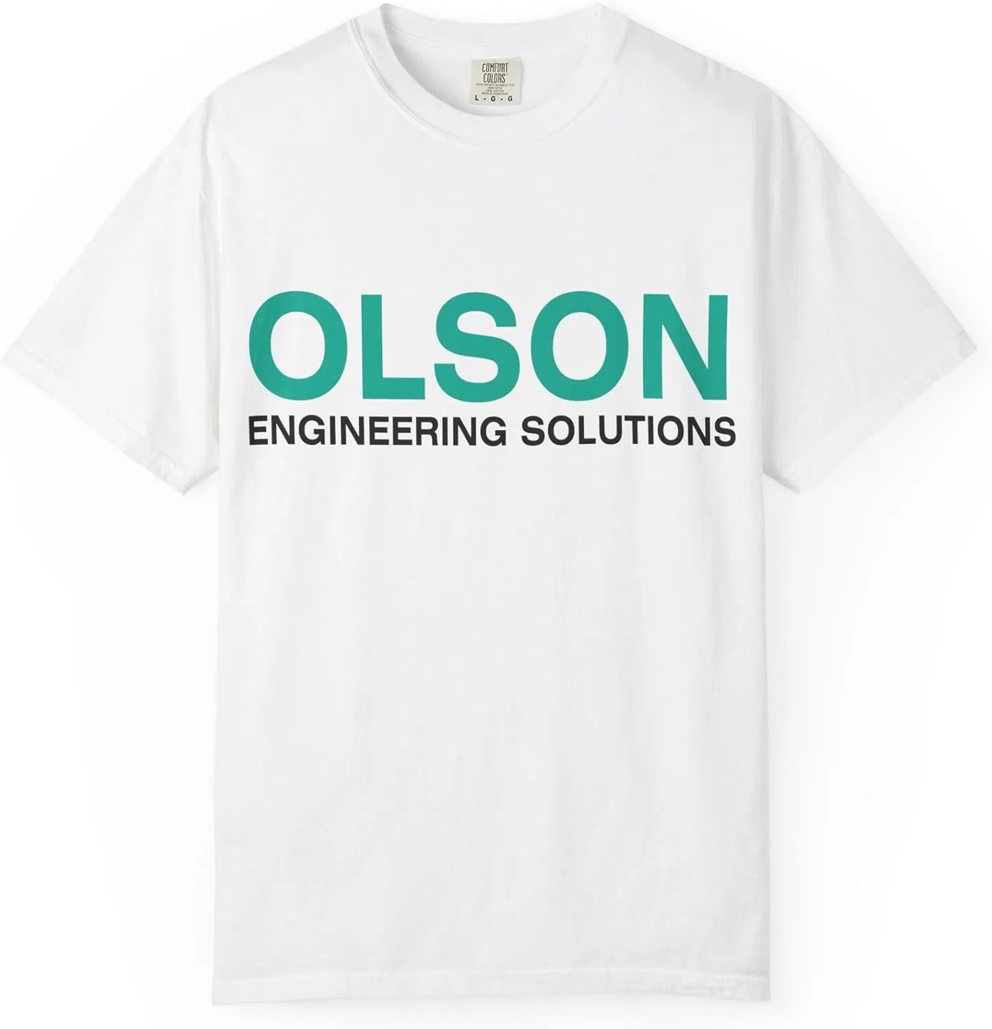 Футболка с логотипом Olson Engineering Solutions Comfort Colors, White