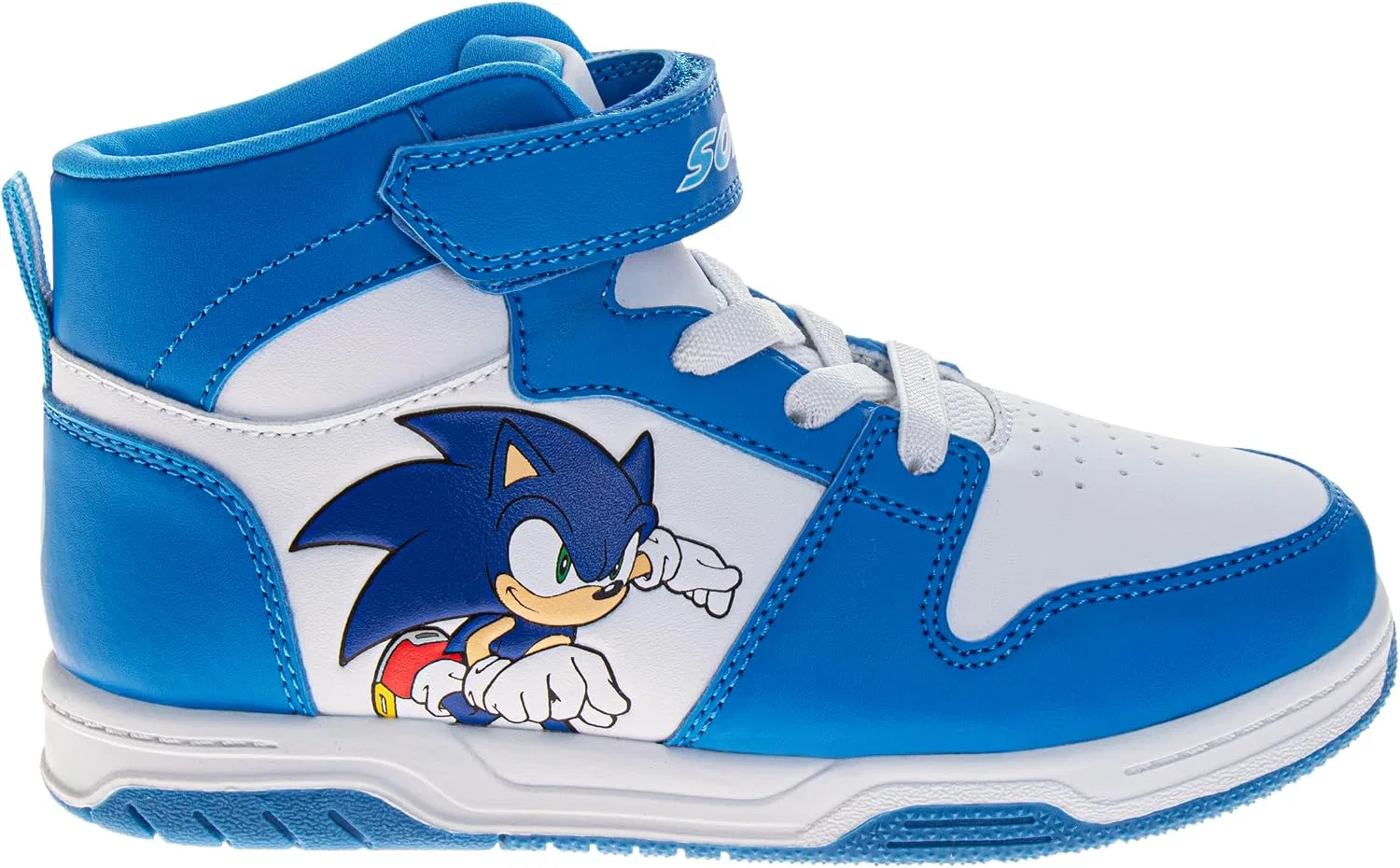 Детские кроссовки для мальчиков с принтом Sonic The Hedgehog Josmo, Blue White — фото 2