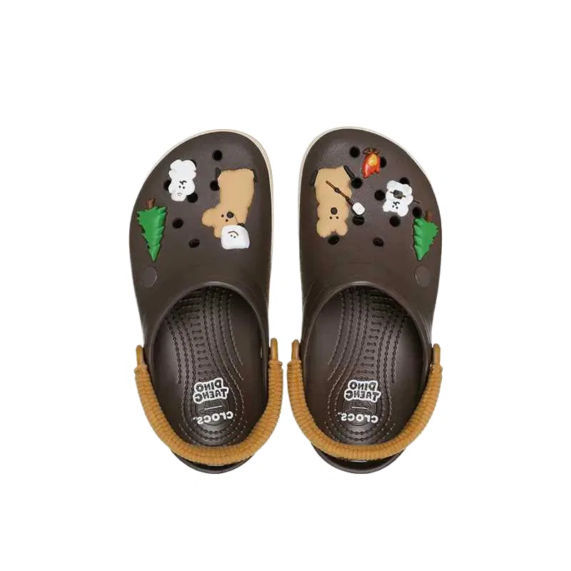 Детские сабо Crocs, Brown — фото 4
