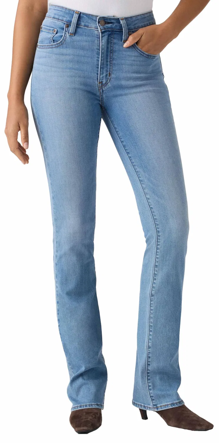 Женские джинсы с высокой посадкой и клешем от колена Levi's, True Blue Mid — фото 3
