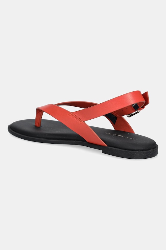 Кожаные сандалии COLOR BLOCK THONG FLAT SANDAL Tommy Hilfiger, красный — фото 3