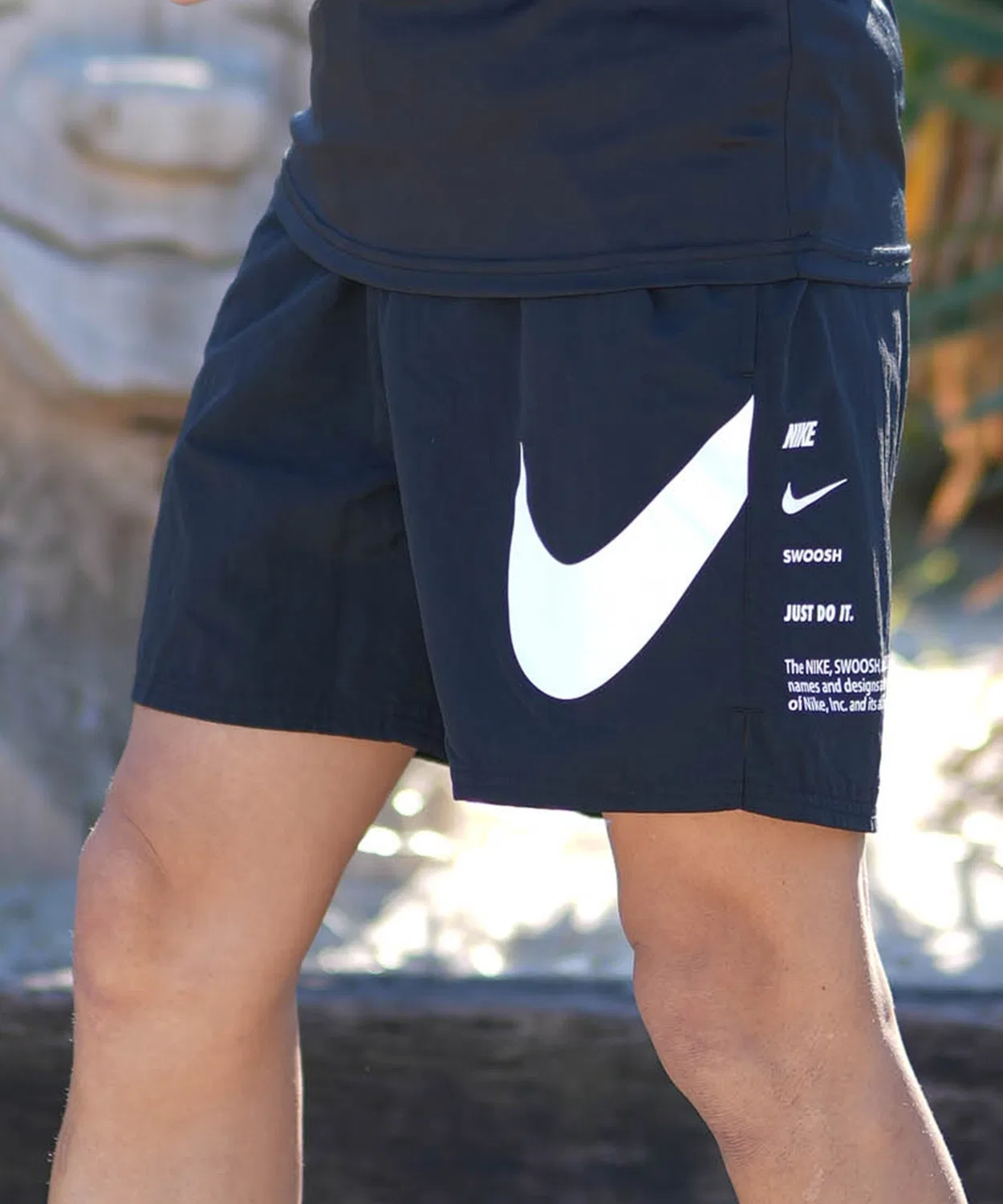 Мужские плавки-бордшорты с принтом NIKE, Black