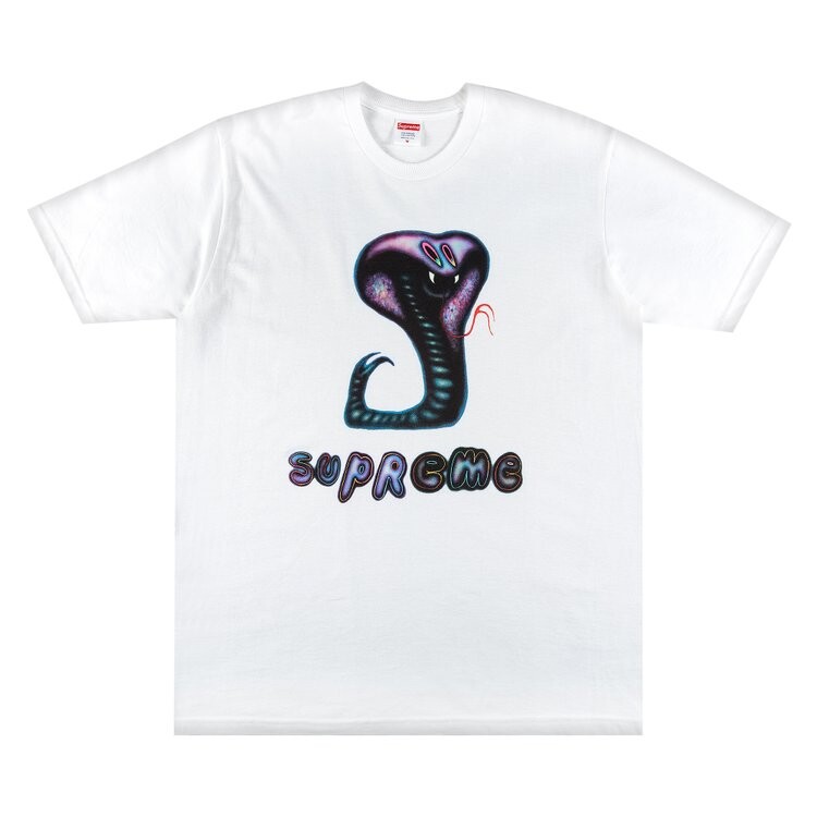 

Футболка Supreme Snake Tee 'White', белый