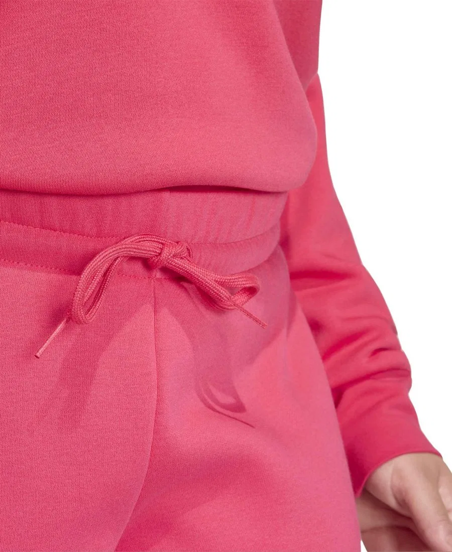 Спортивные брюки из футера с боковыми полосами adidas, Power Pink — фото 4