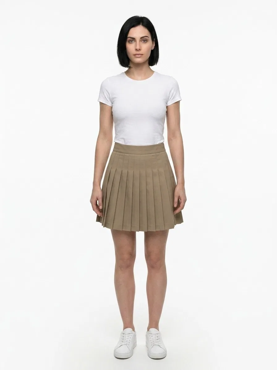 Женская мини-юбка из хлопка Brown Cotton Mini Skirt Dolce & Gabbana, Brown