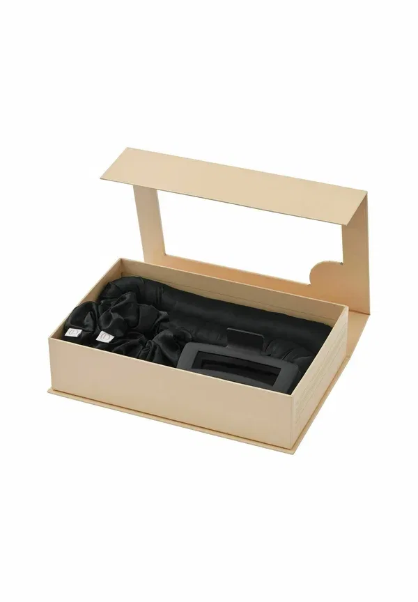 Набор для безнагревной укладки Mulberrysilk large - rollers & heatless curlers, 100% шелк, Lenoites, Black — фото 3