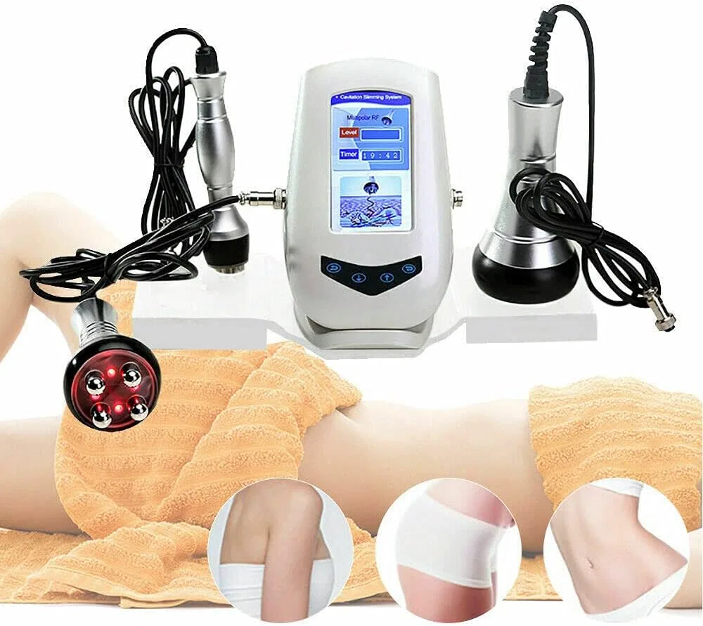 Антицеллюлитный массажер 3 в 1, Ultrasonic Cavitation RF, Kangten, Белый