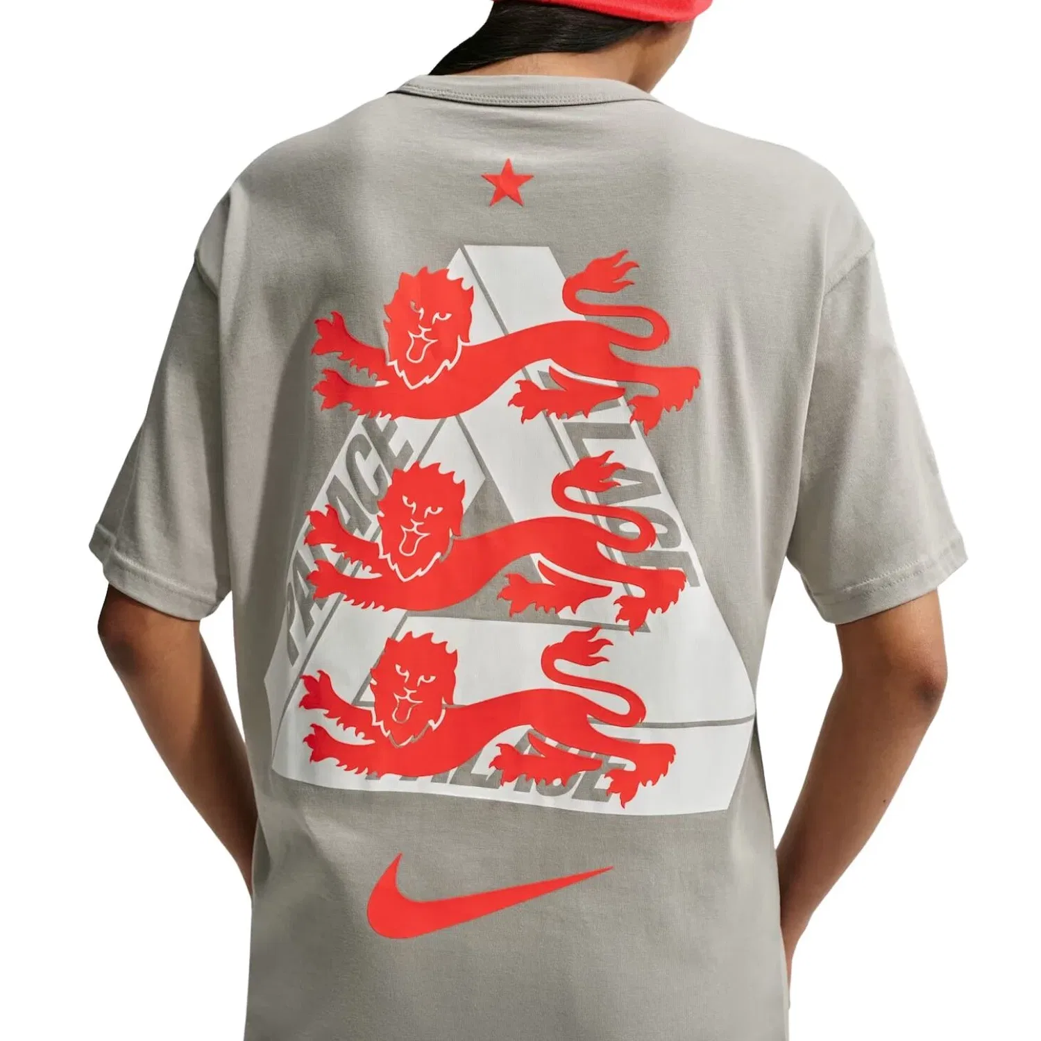 Мужская футболка с принтом Nike x England x Palace Cryoshot T-shirt, серый — фото 3