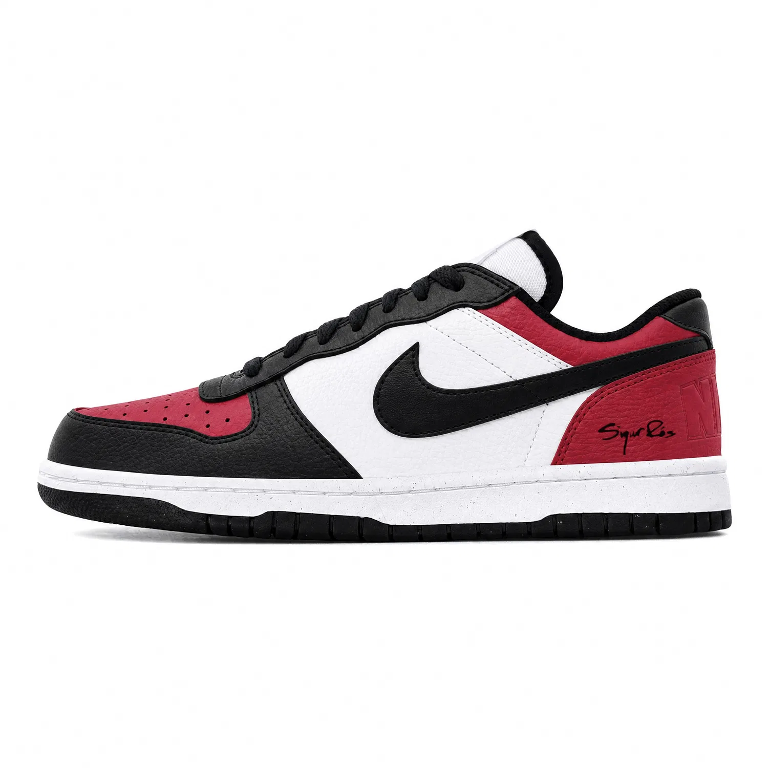 Детские скейтборд-кроссовки без гендера с низким верхом Red Black Nike — фото 3
