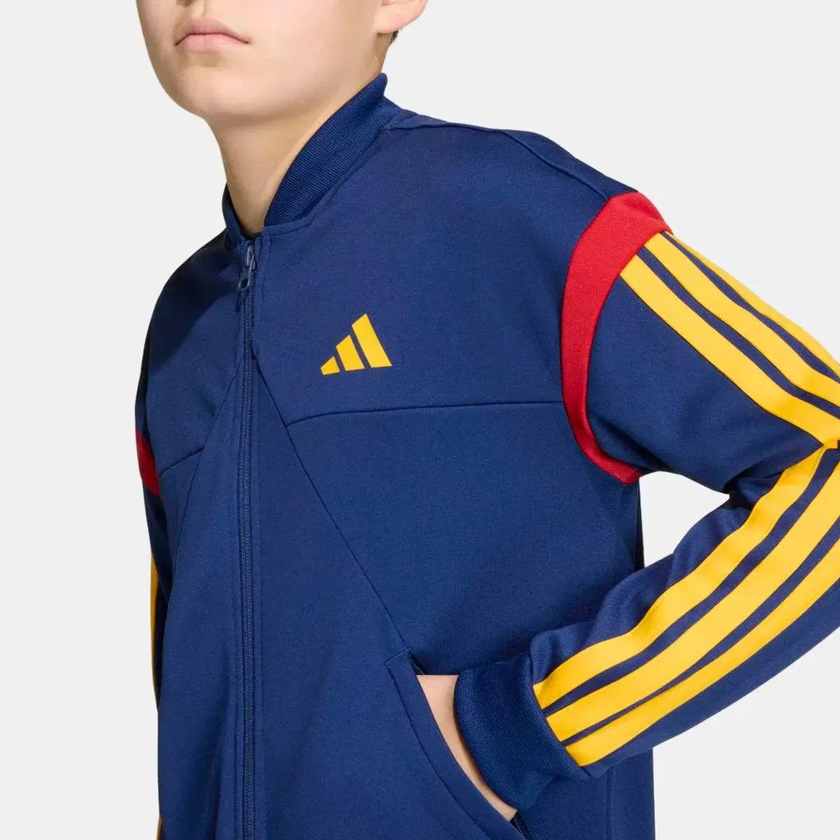 Детская толстовка с длинным рукавом House of Tiro adidas, Azul — фото 4