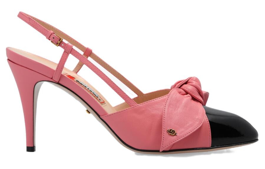 Туфли-лодочки на среднем каблуке с открытой пяткой Gucci — фото 2