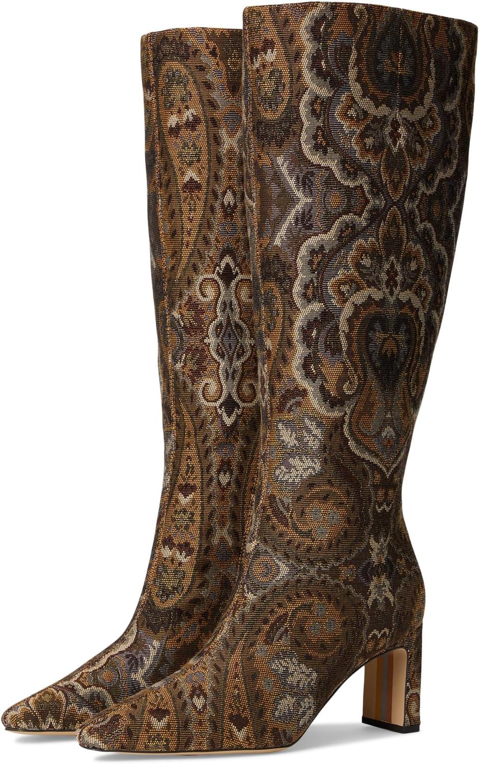 Ботинки Sam Edelman Sylvia, цвет Olive Paisley Multi Wide Calf