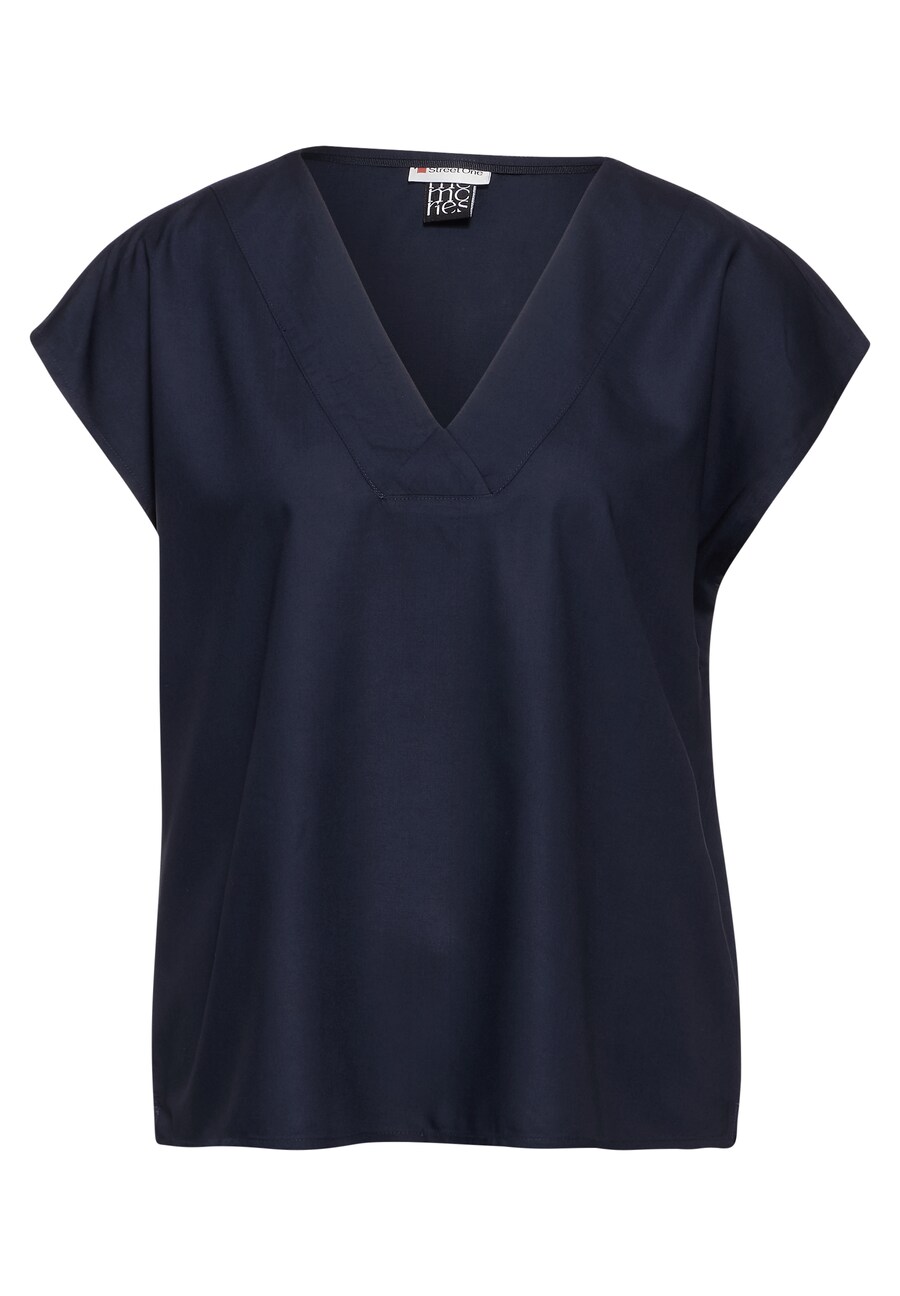 

Блузка с коротким рукавом STREET ONE Blouse, темно-синий