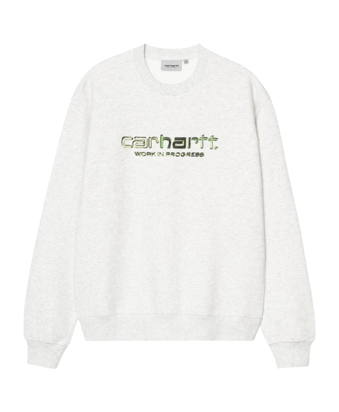 

Коллекция осень 2025: толстовка Solar Chrome Carhartt Wip, серый