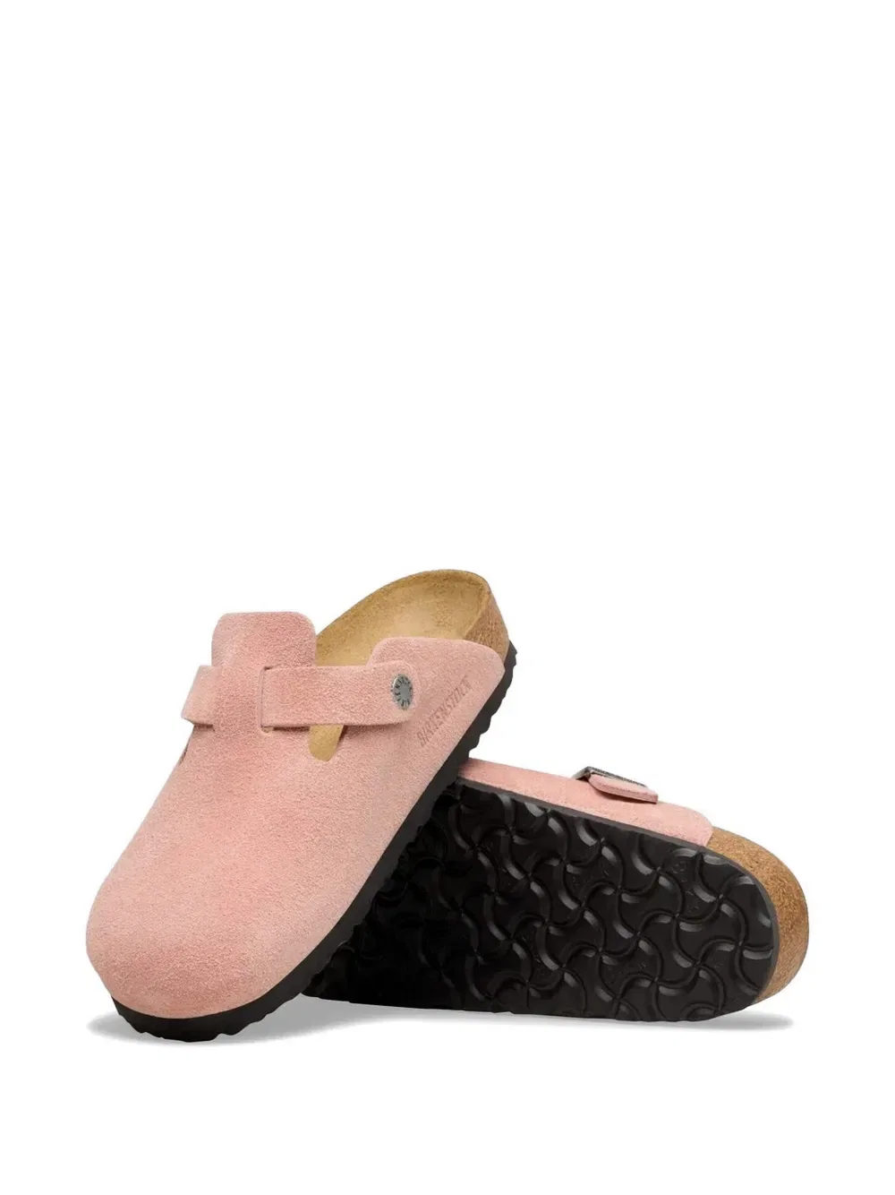 Бостонские кожаные кроссовки с пряжками Birkenstock, розовый — фото 4