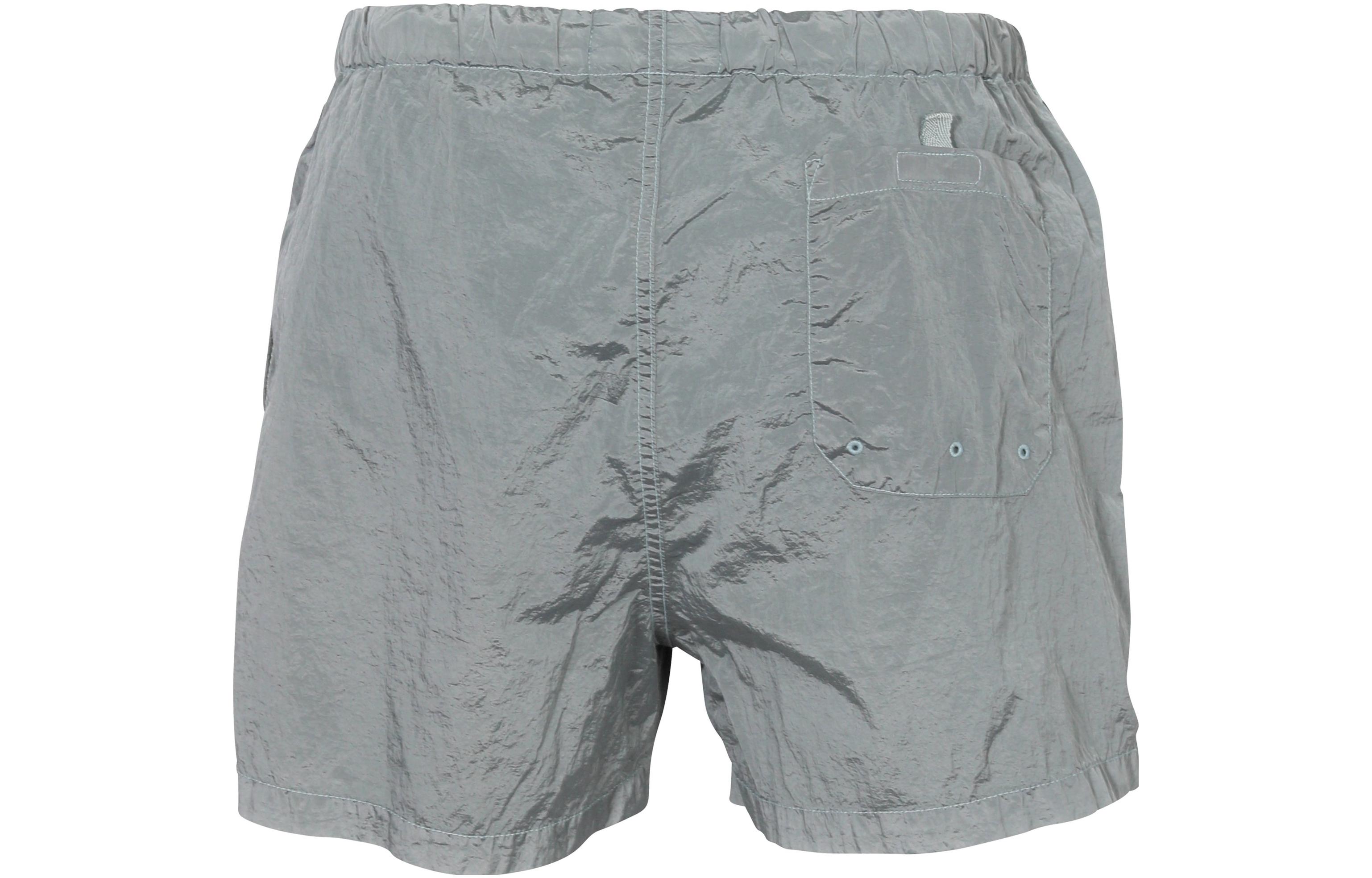 Повседневные шорты мужские небесного цвета STONE ISLAND — фото 3