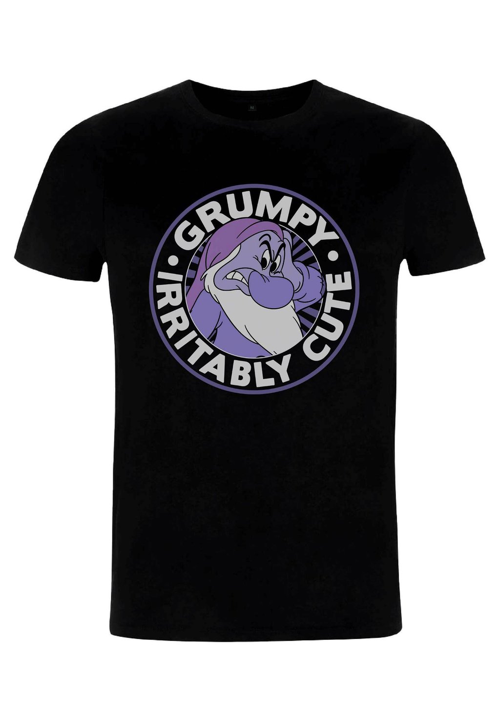 

Футболка с принтом SNOW WHITE ABOUT GRUMPY ROUND UNISEX Henry Tiger, черный