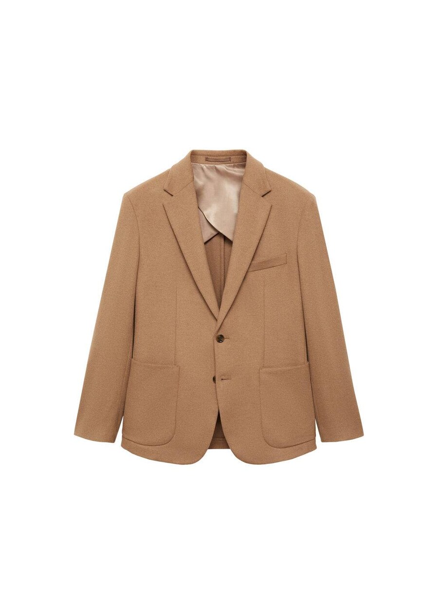 

Куртка MANGO MAN Regular fit Suit Jacket Molina, коричневый