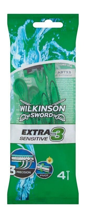 

Wilkinson Extra3 Sensitive бритва для мужчин, 4 шт.