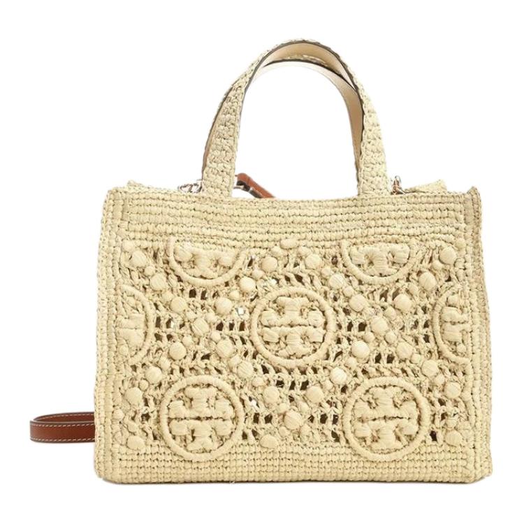 

TORY BURCH Монограмма из рафии Сумка тоут Шопер Женская Натуральная Оригинальная