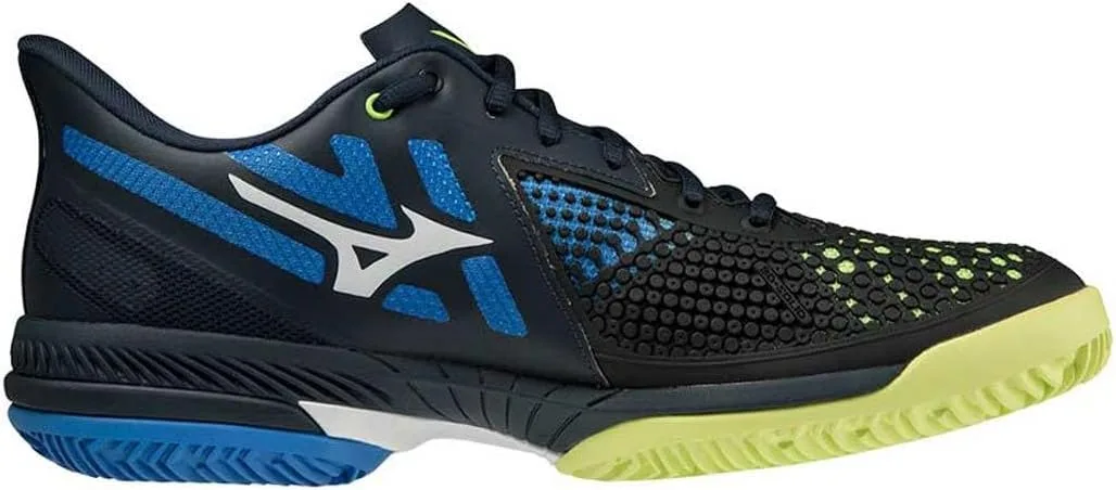 Мужские теннисные кроссовки Wave Exceed Tour 5 CC Mizuno, Total Eclipse Neolime Super Sonic