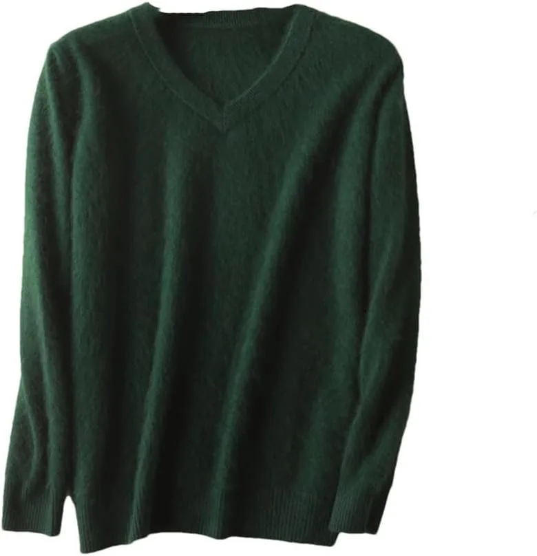 

Мужской шерстяной свитер с V-образным вырезом