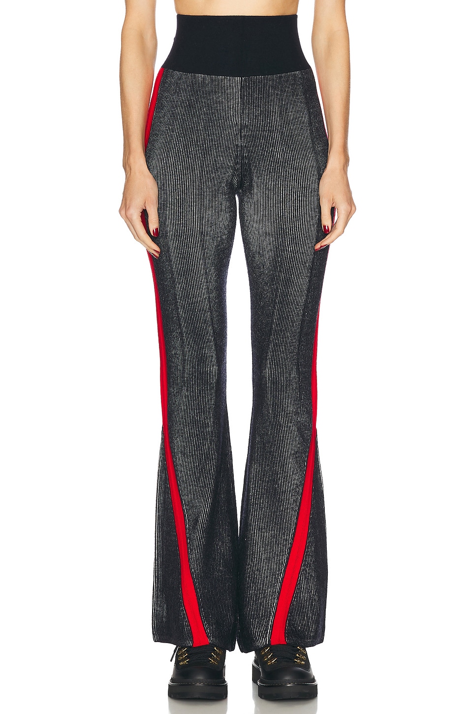 

Вязаные расклешенные леггинсы Evie Perfect Moment, цвет Dark Charcoal Blue, Red, & Snow White