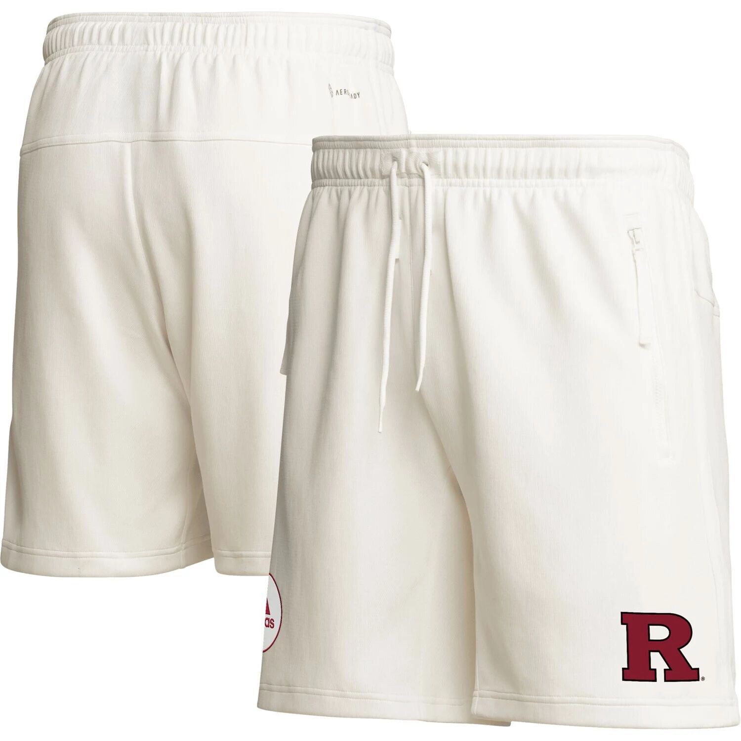 

Мужские кремовые шорты Rutgers Scarlet Knights Zero Dye AEROREADY adidas