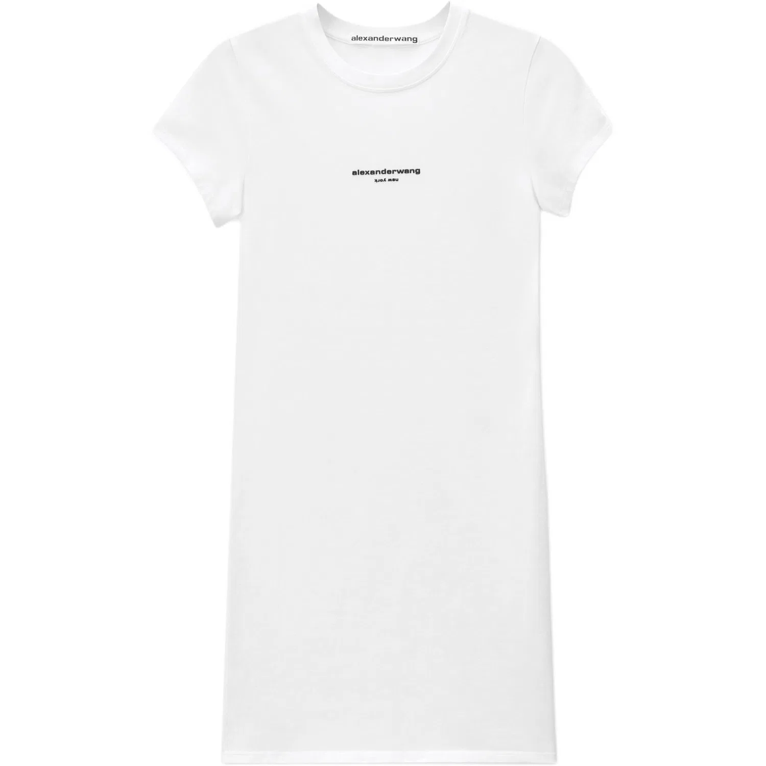 Платье с коротким рукавом Alexander Wang белое