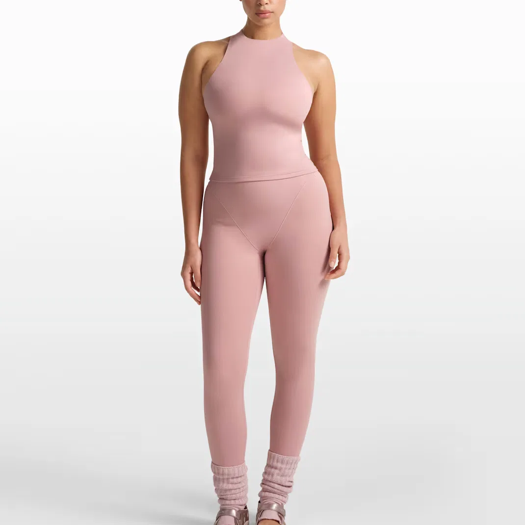 Топ женский с имитацией водолазки и лямками-гонщик SKIMS Matte Nike, NSKM Swertia — фото 3