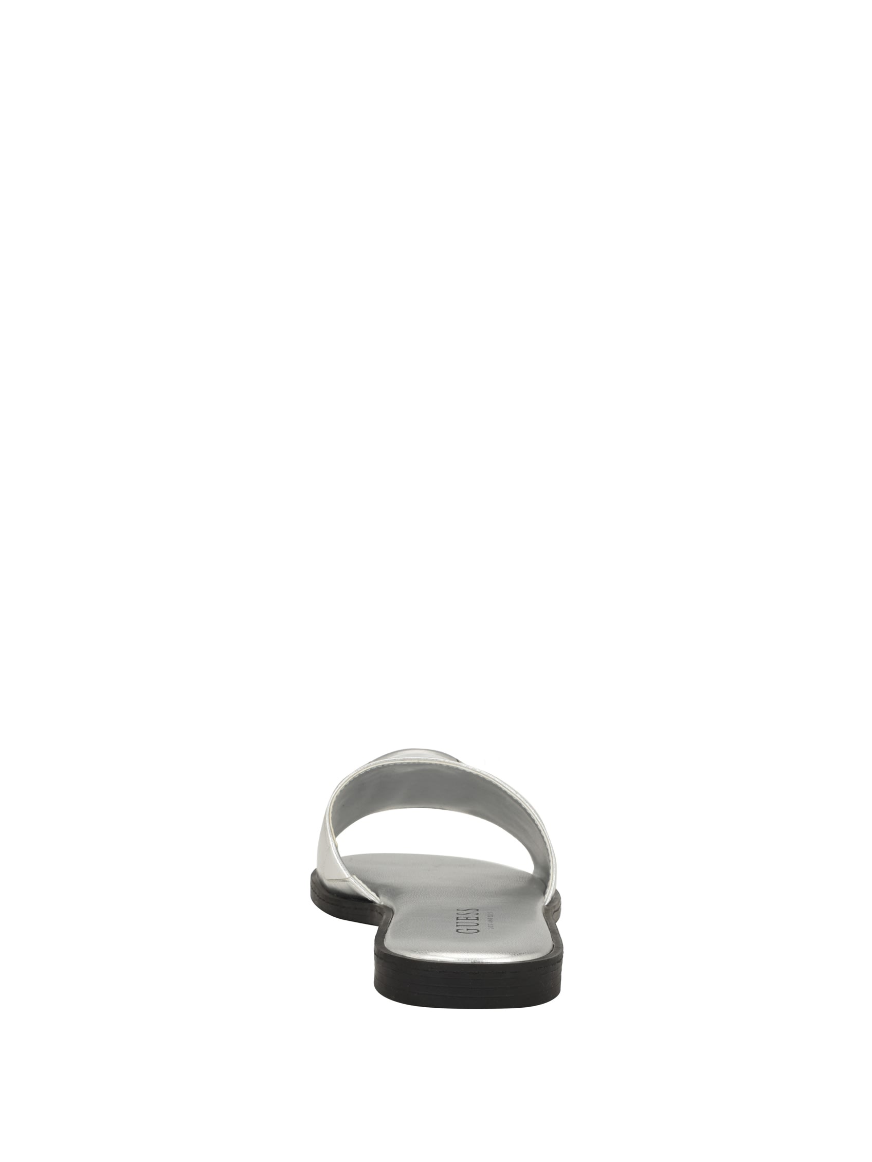 Magnify Пляжные шлепанцы из искусственной кожи Guess Factory, белый — фото 4