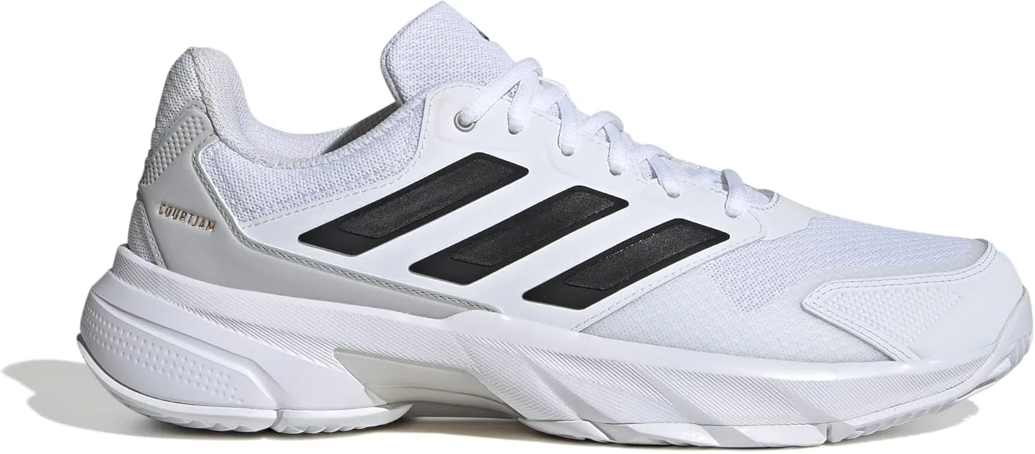 Мужские теннисные кроссовки Courtjam Control 3 adidas, белый — фото 3