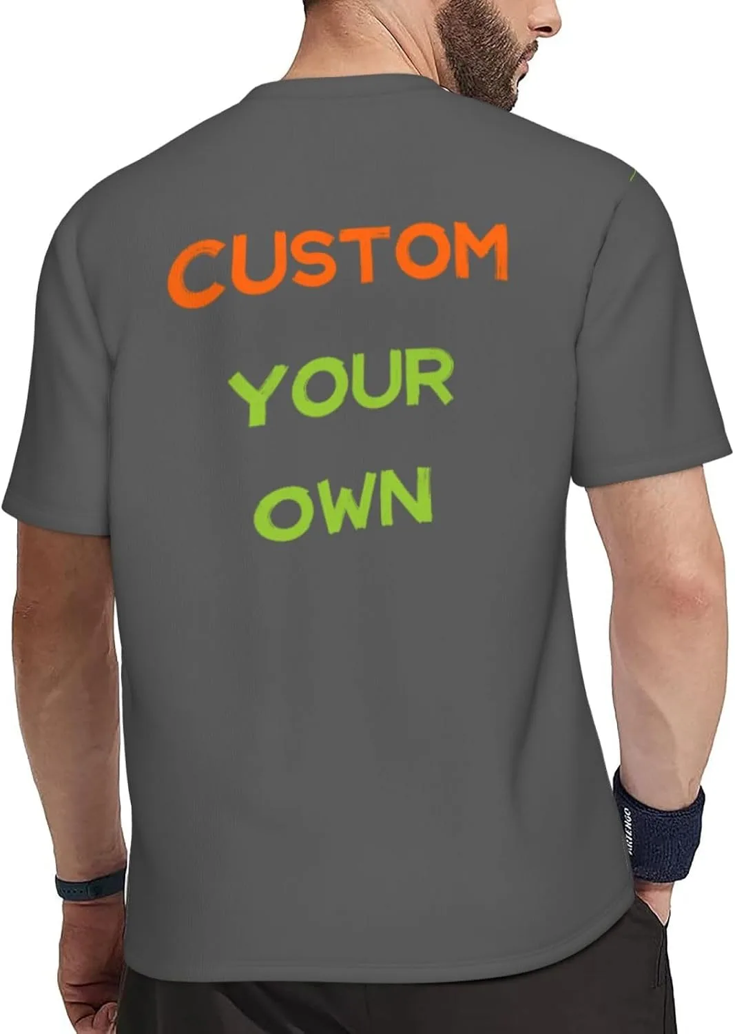 Футболка Custom с принтом на 4 сторонах для мужчин — фото 3