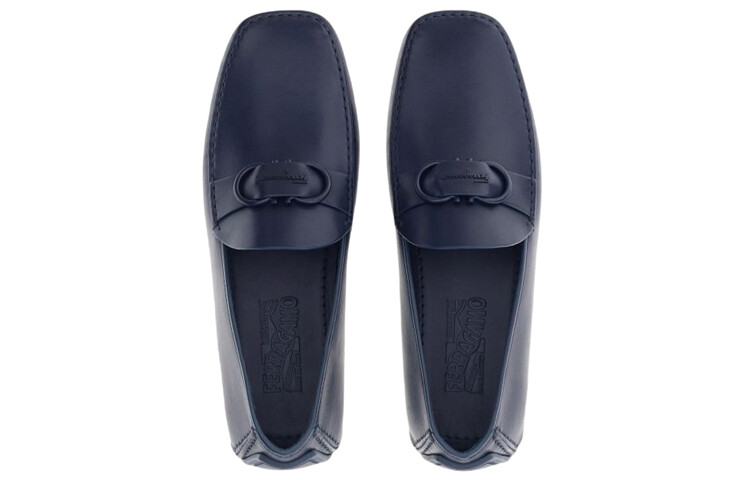Туфли мужские Ferragamo, синий — фото 4