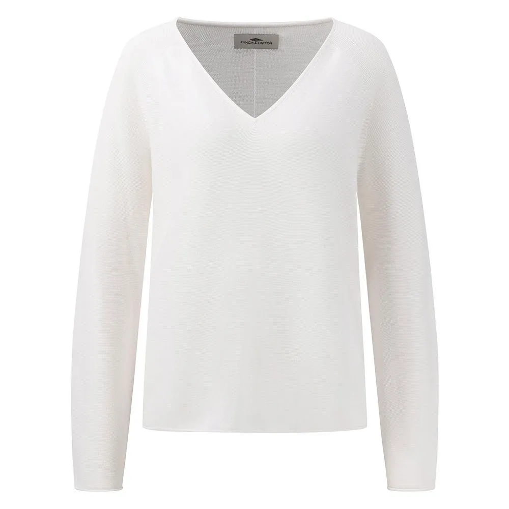 

Свитер Fynch Hatton 24137003 V Neck, белый