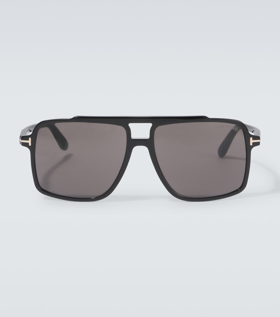 

Авиаторские солнцезащитные очки Kemp Tom Ford, Shiny Black/Smoke
