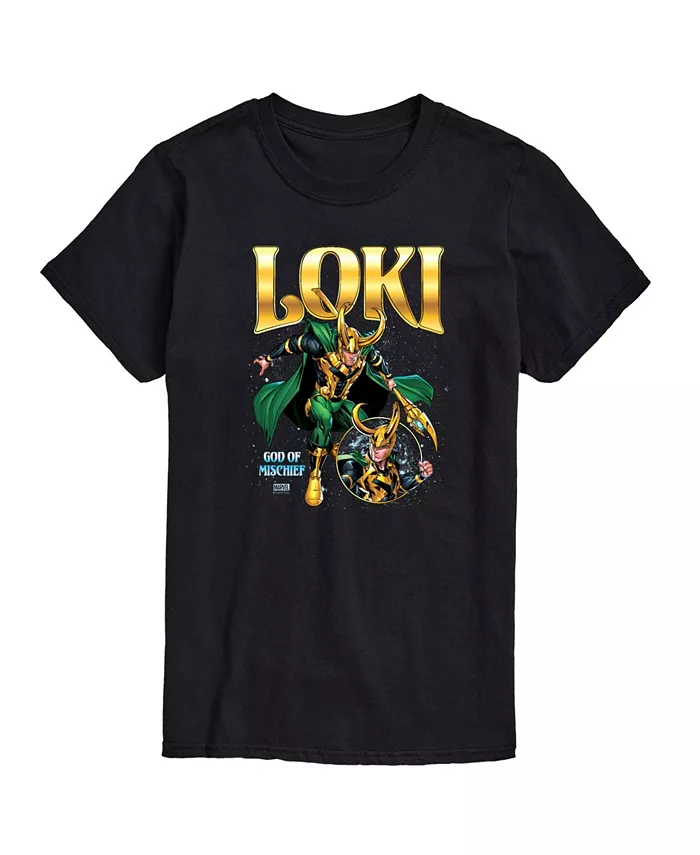 

Мужская футболка Marvel Loki с коротким рукавом AIRWAVES, черный