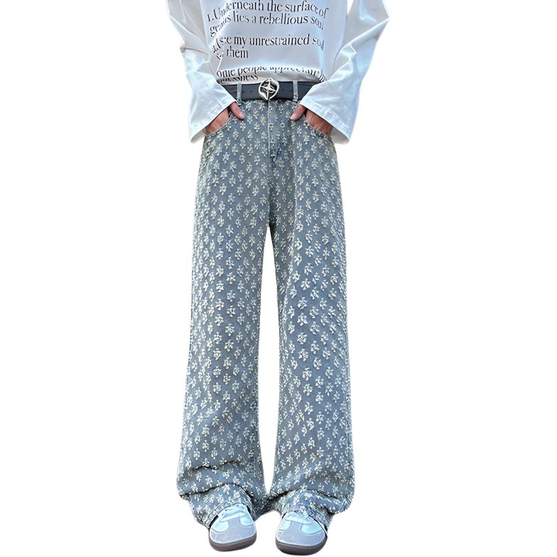 

Джинсы Unisex Moderate Wide Leg ZIAREL, vintage синий