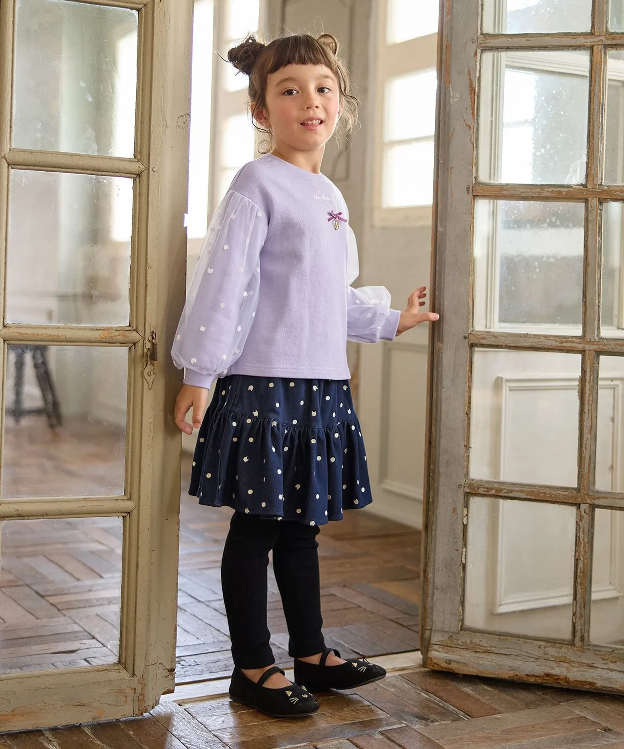 Толстовка с рукавами из фатина Any Fam Kids — фото 3