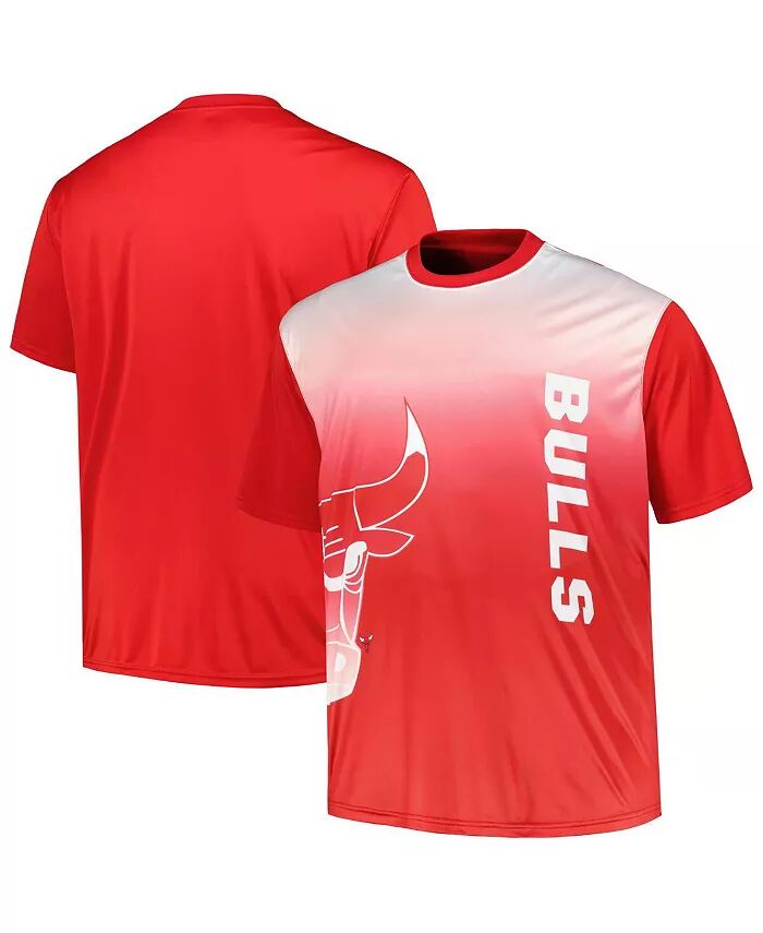 

Мужская красная футболка Chicago Bulls Big and Tall с сублимационной печатью Fanatics